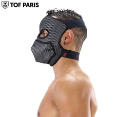 TOF Paris - Máscara fetiche 3D - Negro/Plata 