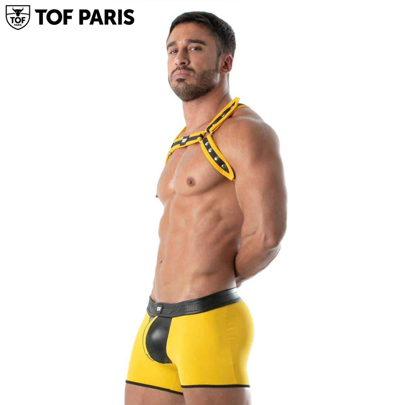 TOF Paris - Arnés Bulldog de Neopreno - Amarillo 