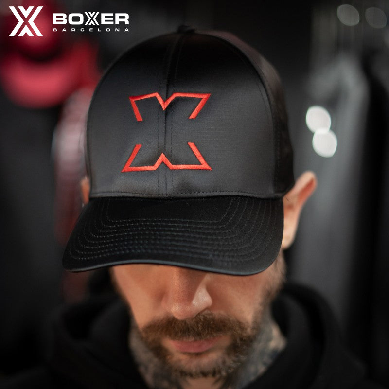 BOXER - Gorra de béisbol brillante - X22 Rojo