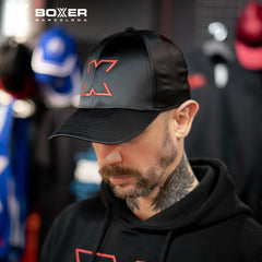 BOXER - Gorra de béisbol brillante - X22 Rojo