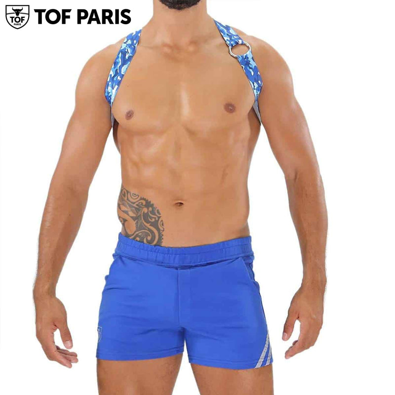 TOF Paris - Arnés Elástico Party Boy - Camuflaje Azul