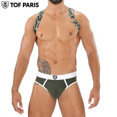 TOF Paris - Arnés Elástico Party Boy - Camuflaje Caqui