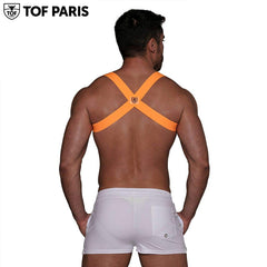 TOF Paris - Arnés Elástico Party Boy - Naranja Neón