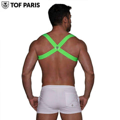 TOF Paris - Arnés Elástico Party Boy - Verde Neón