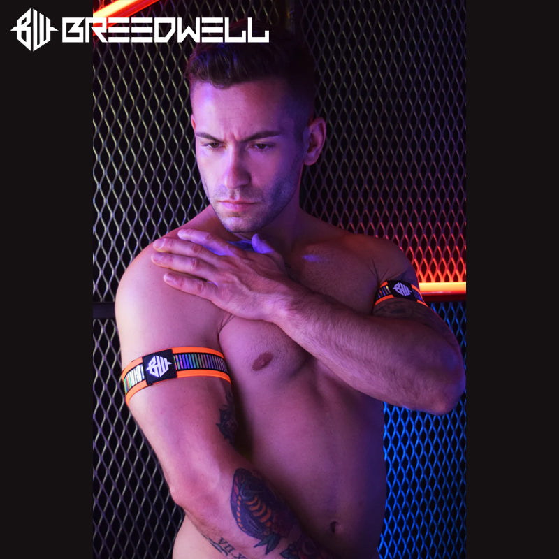 BREEDWELL - Pulseras REFLECTOR/bandas de bíceps - neon orange 