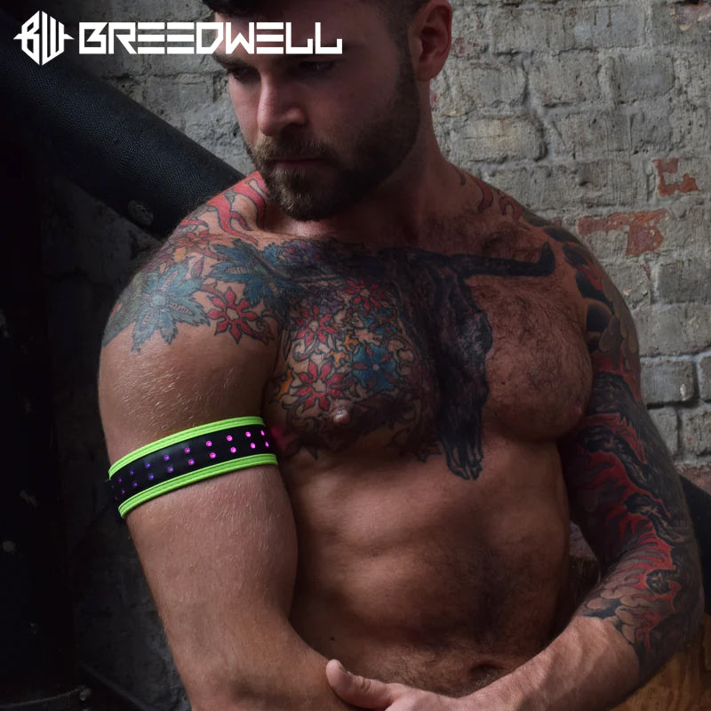 BREEDWELL -STARLIGHT Biceps Band LED 20 animaciones - Verde neón 