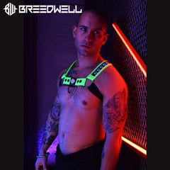 BREEDWELL - Animaciones LED del arnés POUNDTOWN BULLDOG - Verde neón 