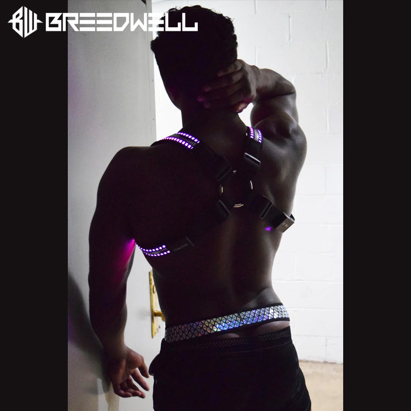 BREEDWELL - ESPEJO BRILLANTE HOMBRO Arnés LED Animaciones 