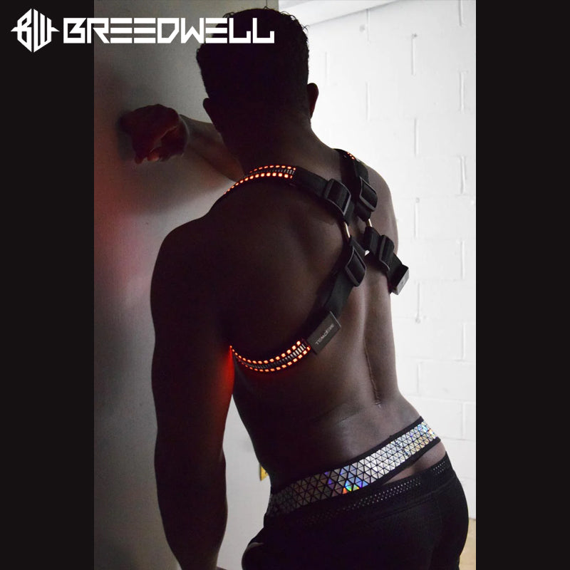 BREEDWELL - ESPEJO BRILLANTE HOMBRO Arnés LED Animaciones 