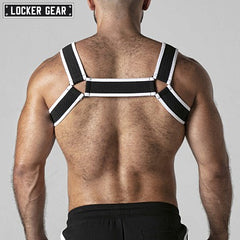 LOCKER GEAR - Arnés de malla LOOK AT - Blanco