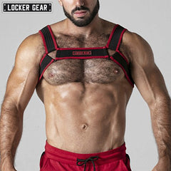 LOCKER GEAR - Arnés de malla LOOK AT - Rojo