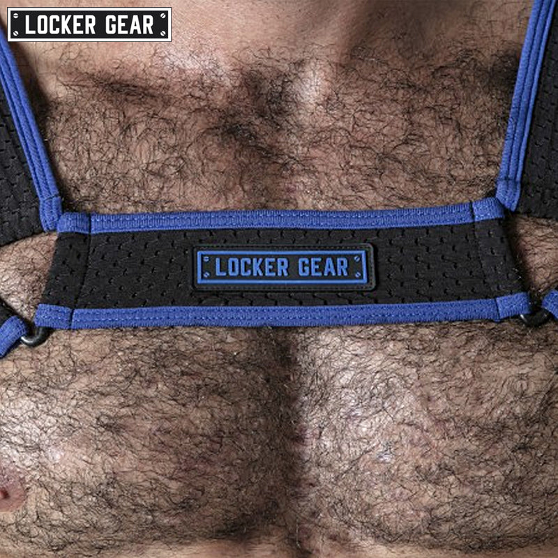 LOCKER GEAR - Arnés de malla LOOK AT - Azul