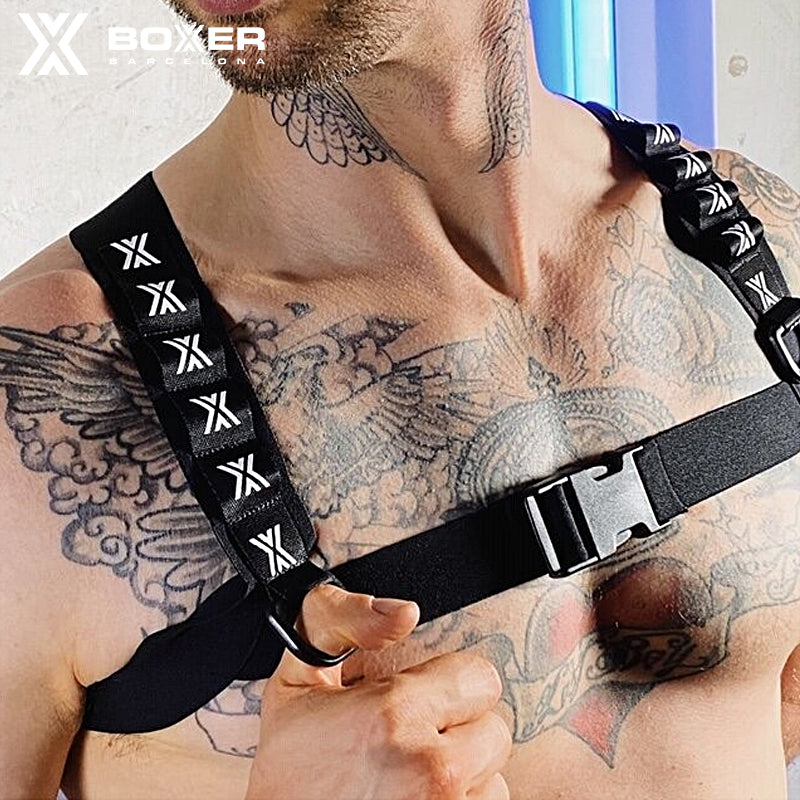 BOXER - Arnés con clip - Negro 