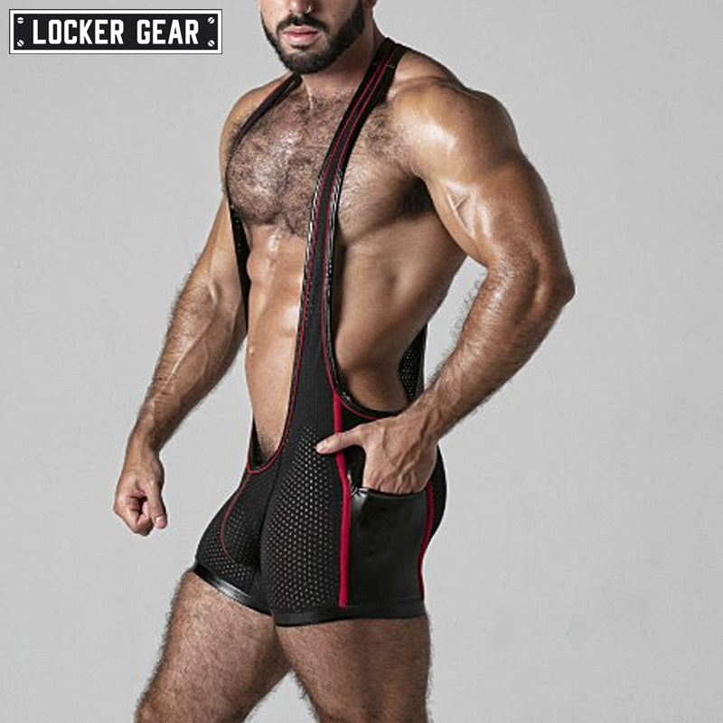 LOCKER GEAR - LOOK AT IT Camiseta sin mangas de malla - Rojo 