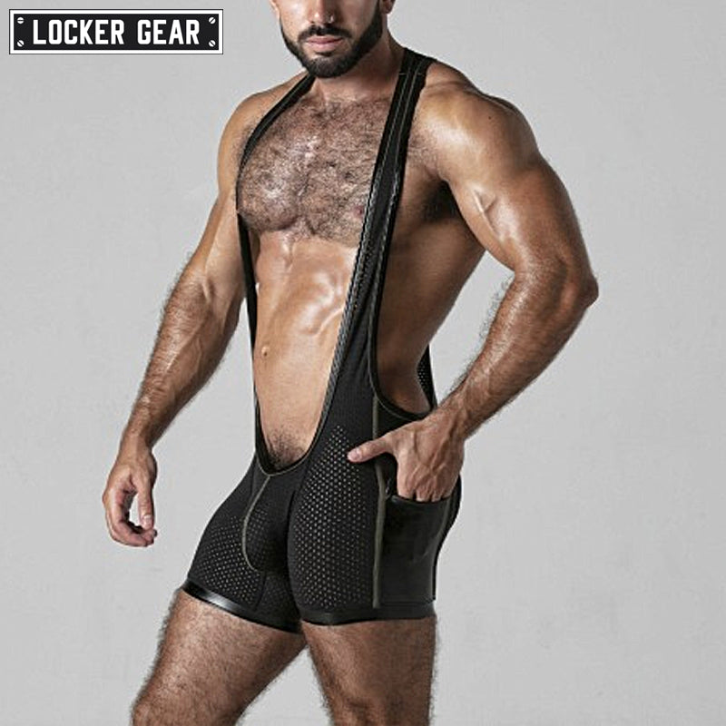 LOCKER GEAR - LOOK AT IT Camiseta sin mangas de malla - Caqui 