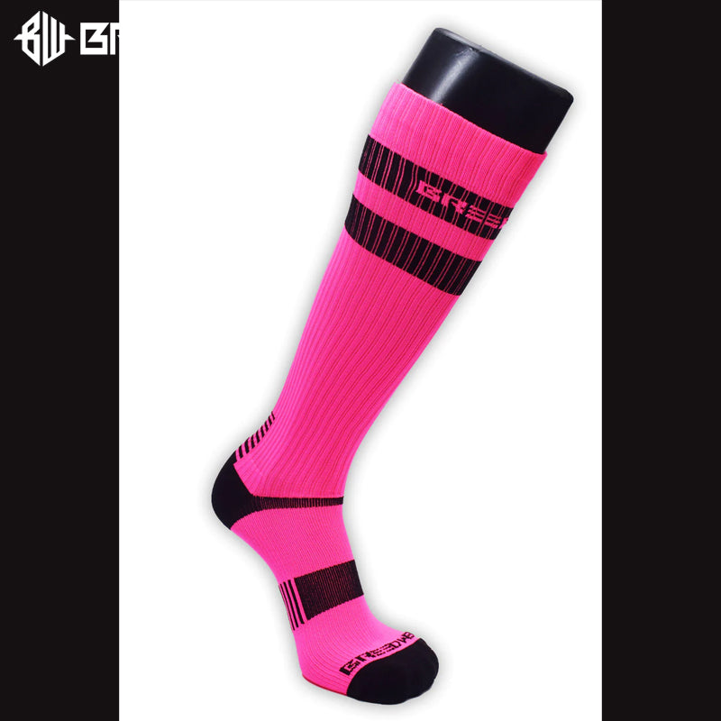 BREEDWELL - Calcetines LOGO STRIPE - Rosa neón