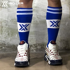 BOXER - Calcetines de fútbol Boxer Deluxe - Real/Blanco 