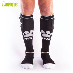 BRUTUS - Calcetines de Fiesta PUPPY con Bolsillos Negro / Blanco