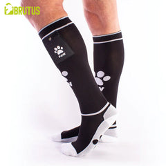 BRUTUS - Calcetines de Fiesta PUPPY con Bolsillos Negro / Blanco