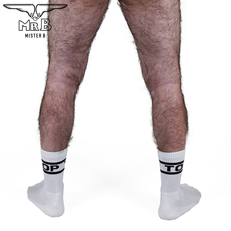 Mister B - Pack de 2 pares de calcetines largos blanco