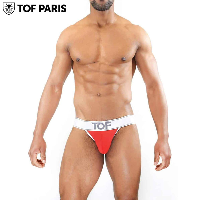 TOF Paris - Jockstrap Carter - Rojo-Blanco 