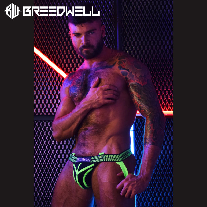 BREEDWELL - Jock de neopreno HYBRED - Verde neón 