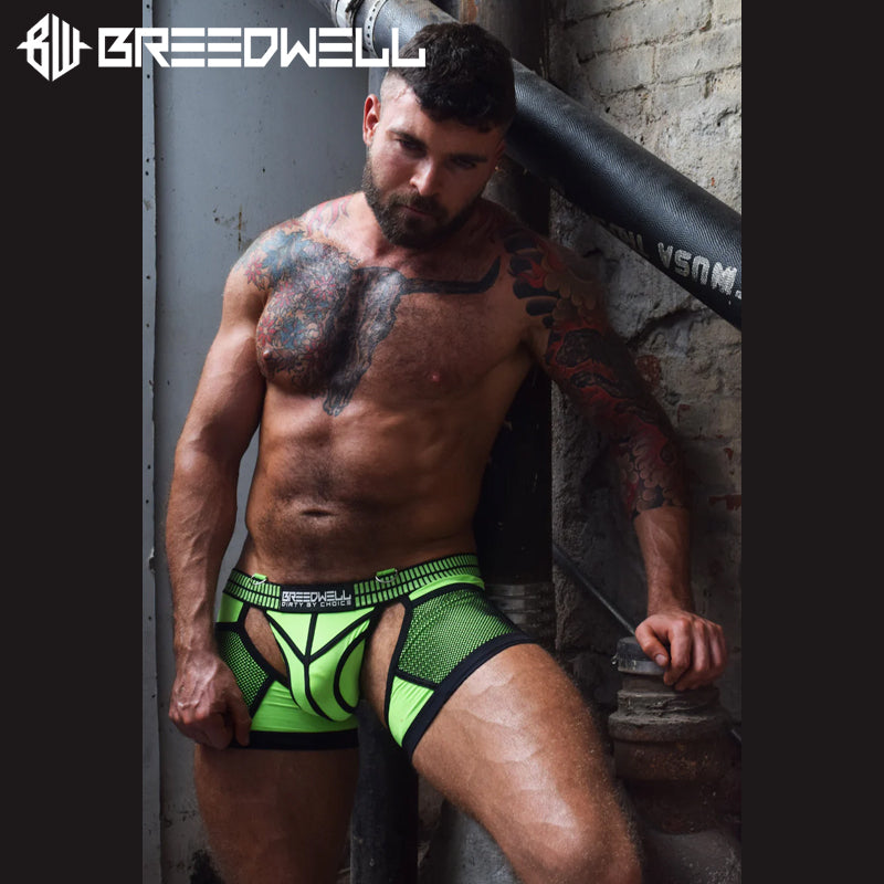 BREEDWELL - Suspensorio de neopreno HYBRED CHOKE - Verde neón 