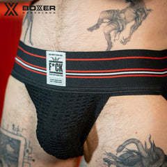 BOXER - DIRTY BIKER JOCK Suspensorio tejido - Negro 