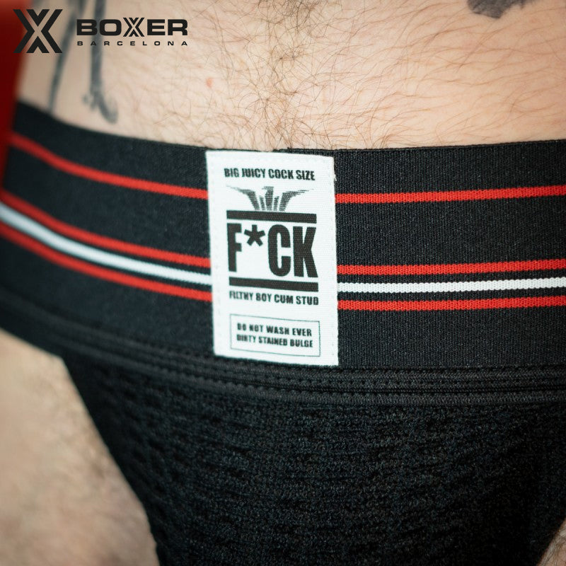 BOXER - DIRTY BIKER JOCK Suspensorio tejido - Negro 