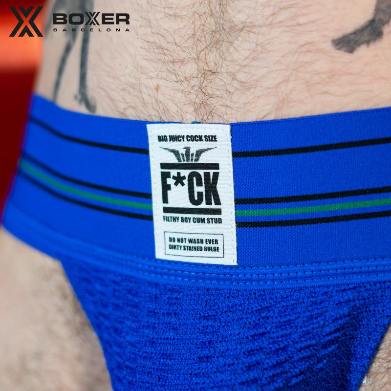 BOXER - DIRTY BIKER JOCK Suspensorio tejido - Azul 