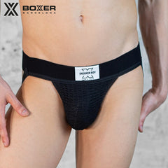 BOXER - Zapatilla niño JOCK Jockstrap tejido - Negro 