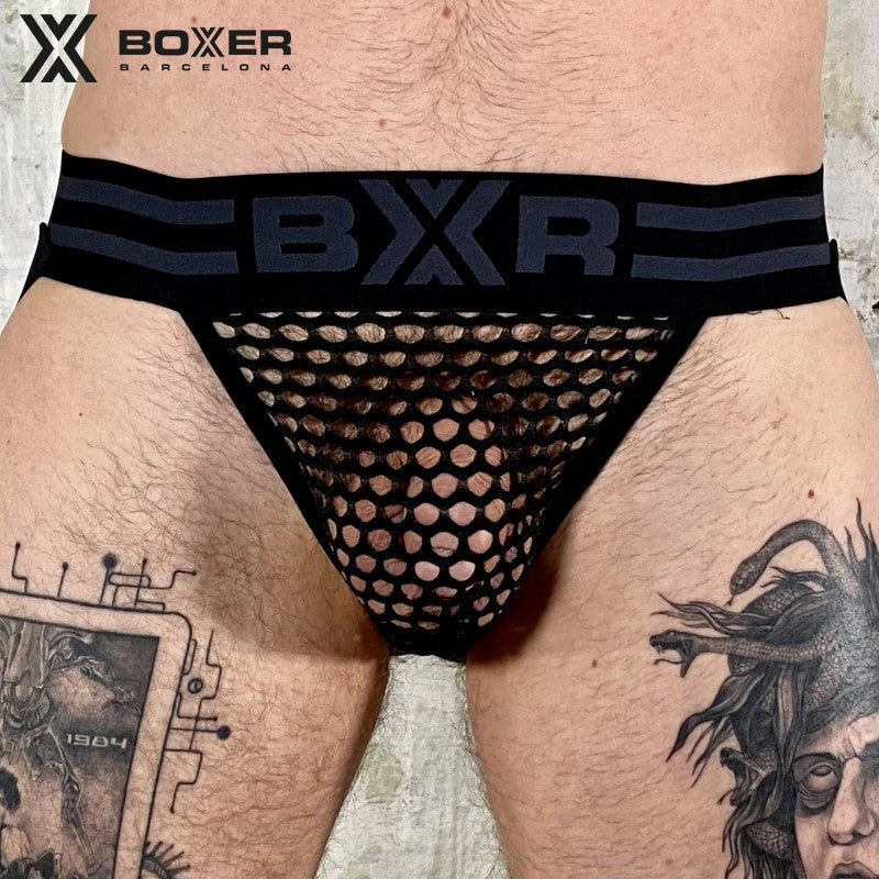 BOXER - Jock Jock de malla - Negro 