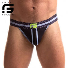 Sport Fucker - Jersey Jock Negro / Verde 