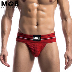 MOB Eroticwear - Suspensorio ancho clásico Fetish - Rojo