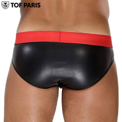 TOF Paris - Slip Fetiche - Negro-Rojo