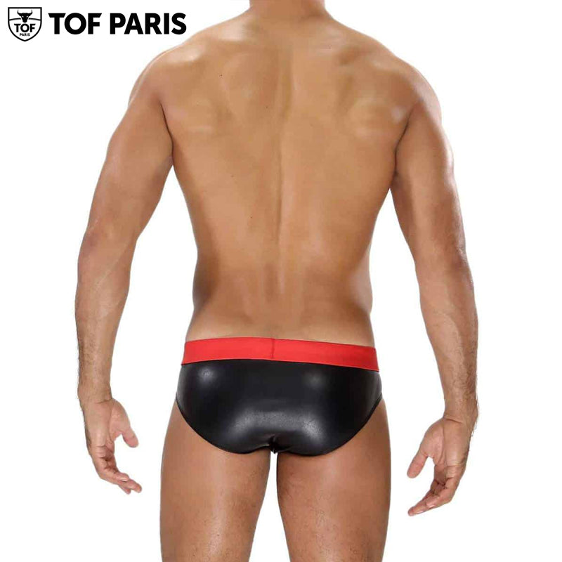 TOF Paris - Slip Fetiche - Negro-Rojo