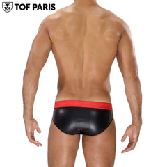 TOF Paris - Slip Fetiche - Negro-Rojo