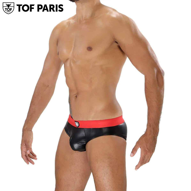 TOF Paris - Slip Fetiche - Negro-Rojo