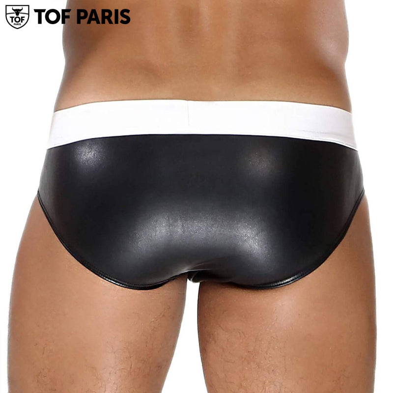 TOF Paris - Slip Fetiche - Negro-Blanco