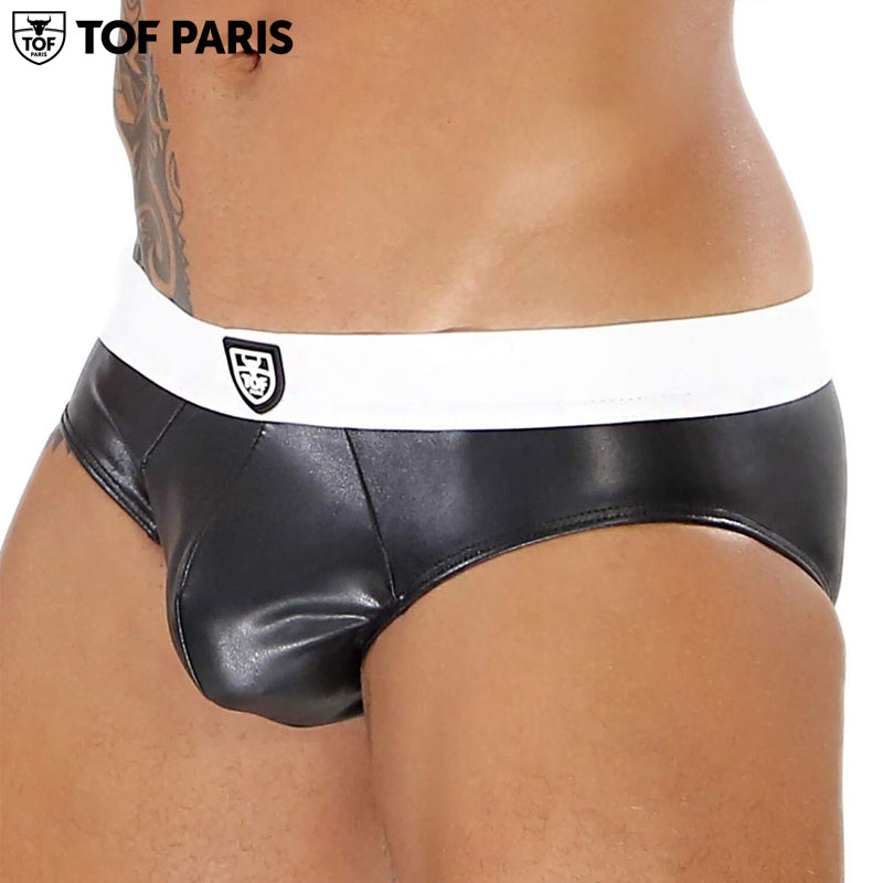 TOF Paris - Slip Fetiche - Negro-Blanco