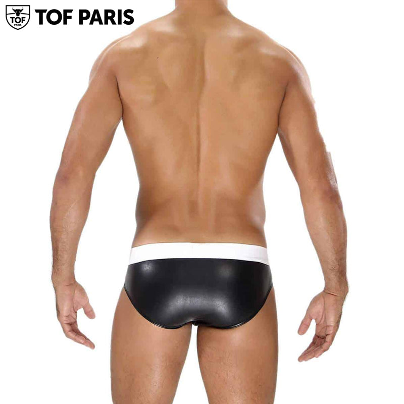 TOF Paris - Slip Fetiche - Negro-Blanco