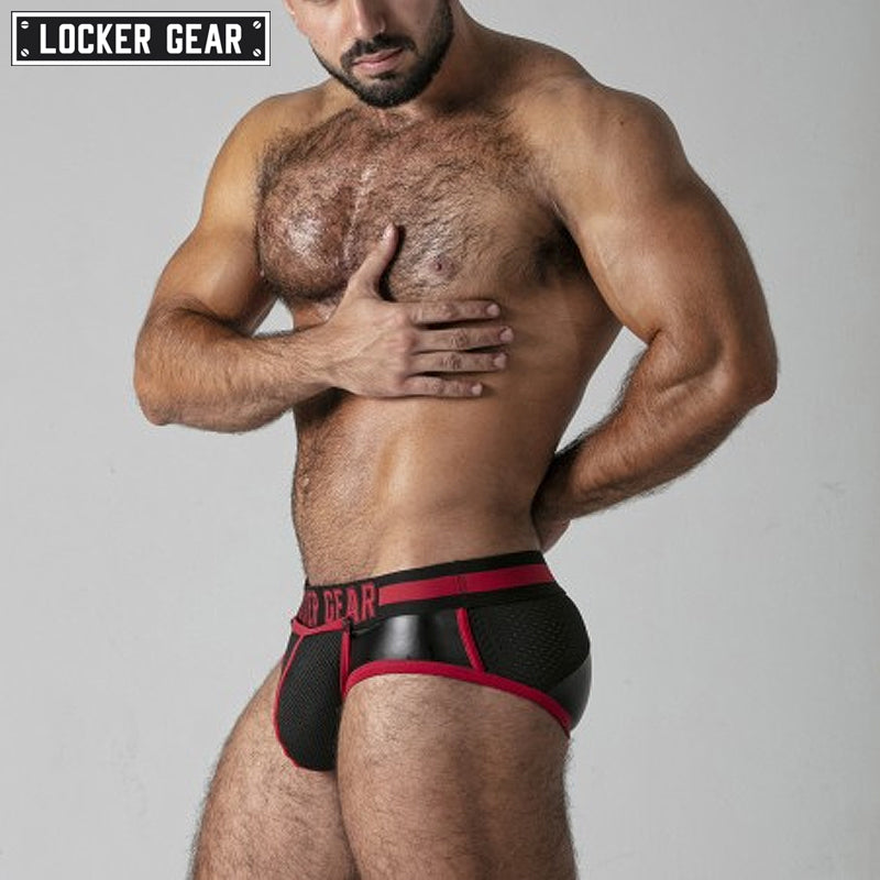 LOCKER GEAR - FULL ACCESS Braguita con cremallera trasera - Rojo