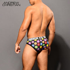 Andrew Christian-Braguitas de malla Power con flores CASI NAKED®