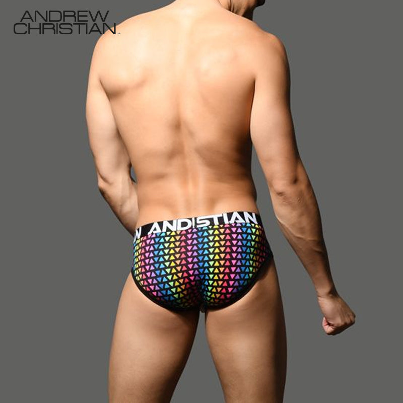 Andrew Christian-¡DORBUSTER! Calzoncillos Pride Triangles casi desnudos