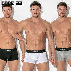 CODE22 - Multipack de boxers de algodón ESSENTIAL - paquete de 3