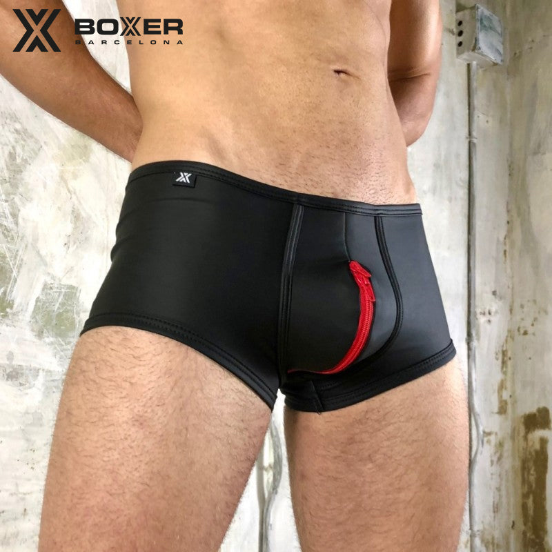 BOXER - Neo Boxer Short - Doble Cremallera - Rojo 