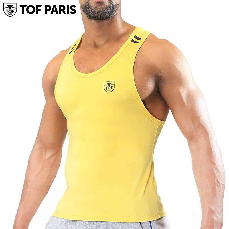 TOF Paris - Camiseta sin mangas Carter - Amarillo