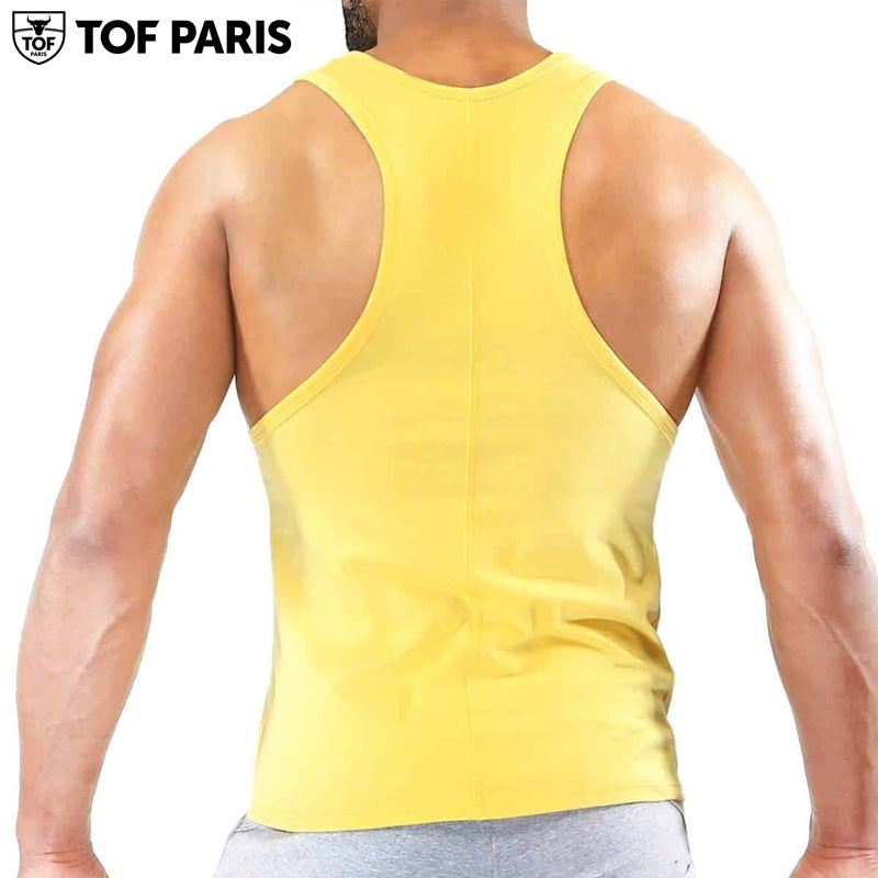 TOF Paris - Camiseta sin mangas Carter - Amarillo