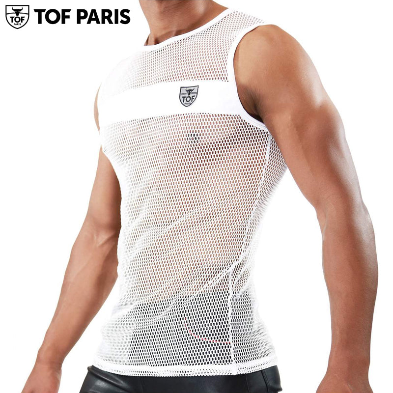 TOF Paris - Camiseta sin mangas Spartacus - Blanco/Blanco 