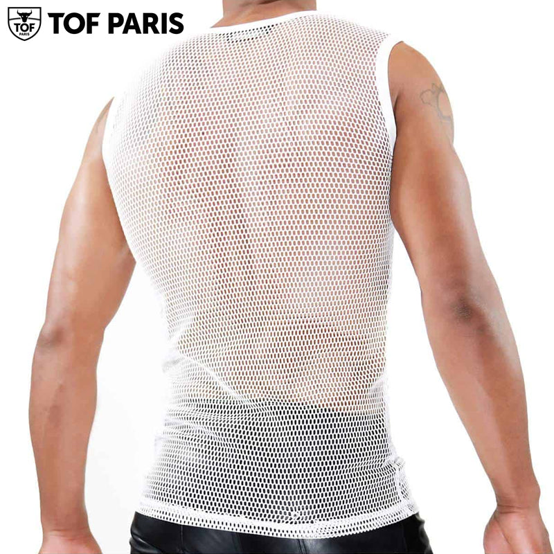 TOF Paris - Camiseta sin mangas Spartacus - Blanco/Blanco 